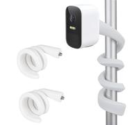 TEKCAM 2 Piezas Soporte Giratorio Flexible para Monitor de Bebé Compatible con EufyCam 2C/2C Pro/3/3C, Eufy Indoor CAM E220, Arlo Pro 4 Pro 3 Pro 2 Cámara de Vigilancia, Sin Agujeros