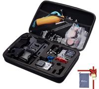 TEKCAM Funda de transporte de EVA resistente al agua compatible con cámara de acción GoPro Hero 8, 7, 6, 5, AKASO, APEMAN, DBPOWER, SOOCOO, Crosstour 4K, impermeable, ideal para almacenamiento en casa
