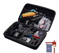 tekcam funda de transporte resistente al agua EVA protectora Bolsa para GoPro Hero 6 5/Akaso/apeman/DBPOWER/Soocoo/Crosstour 4 K impermeable cámara de acción, ideal para viajes almacenamiento para el hogar