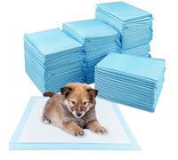 Tekenewbse 100 Unidades Empapadores Perros 33 × 45 cm, Almohadillas Perro para Puppy Pads en Casa WC Perros Alfombrillas Higiénica Desechables para Mascotas, Superficie de Secado Rápido, Transpirables