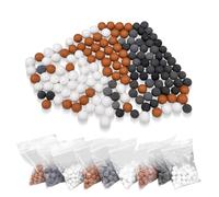 Tekenewbse 9 Paquetes de Bolas Minerales Relleno, Filtro Agua Ducha Antical Pelo Ducha con Filtro Shower con Efecto Antibacteriano, Filtro de Iones, Eliminan Cloro la Ducha que Rejuvenece Piel Cabello