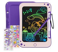 TEKFUN Tableta de Escritura LCD 8,5 Pulgadas, Tablero de Dibujo Electrónico Pizarra Magnetica Infantils, Juguete de Regalo de Cumpleaños para Niños de 3 4 5 6 7 Años (Violeta)