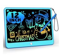 TEKFUN Tableta de Escritura LCD Para Niños 12 Pulgadas,Educativo Juguetes Niños 3 4 5 6 Años,Tablero de Dibujo Pizarra Infantil,Regalo para Niña Niño de 3+ Años (Azul)