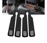 Tekiep Car Seat Hooks - Double Hook Holder, Car Seat Back Storage Hook, 2 In 1 Car Headrest Hidden Hooks, Multifunctional Headrest Hooks For Hanging Purse, Bags, Coat (black,2pcs)
