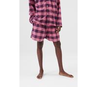 Tekla Unisex Flannel, Pyjamas Shorts Pink Gingham Talla: XXS | Pijamas Outlet | Unisex | Rosa