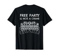 TEKNO FREE PARTY IS NOT A CRIME Camiseta