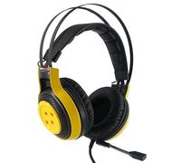 Teknofun - Auriculares con micrófono para Videojuegos - Dragon Ball Z - Conector Jack de 3,5 mm - Diadema Ajustable - Amarillo, Rojo y Negro - para niños y Adultos