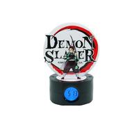 TEKNOFUN - - Demon Slayer Licencia Oficial - TANJIRO Reloj Despertador Luminoso de 20 cm - 2 Modos de iluminación - Funciona con Cable 3 x AAA/USB (Incluido) - 811755