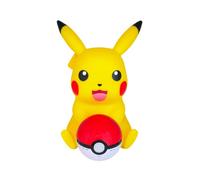TEKNOFUN - Licencia Oficial Pokemon - Figura Luminosa Pikachu Poké Ball - Altavoz inalámbrico - LED - 2 Modos de iluminación - USB/microUSB (Cable suministrado) - AUX Jack 3,5 mm - 811382