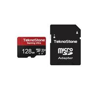 TEKNOSTONE Tarjeta de memoria micro SDXC de 128 GB para juegos con adaptador de hasta 100 MB/s de velocidad de lectura U1 V30 A1 tarjeta TF para Switch 1 Steam Deck ROG Ally carga de aplicaciones sin