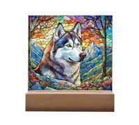 Teksome Atrapasueños con Recuerdos de Perros, Atrapasoles de simpatía por Perros | Decoración de atrapasoles acrílicos para Perros manchados | Decoración de Escritorio acrílica para Cachorros, Adorno
