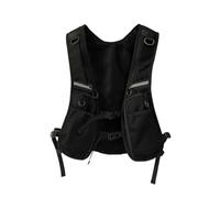 Teksome Bolsa de pecho para hombre, ligera, para deportes al aire libre, chaleco para correr con bolsillos, resistente al desgaste, bolsa frontal para mujeres y hombres