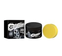 Teksome Brillo Para Neumáticos De Coche | 50g Quitamanchas Para Neumáticos | Quitapolvo Con Esponja | Para Automóvil Camión Motocicleta Detallado Fin De Semana Mantenimiento Rutinario Lavado