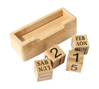 Teksome Calendario de mesa perpetuo, cubos de calendario para escritorio | Calendario perpetuo en bloque para escritorio,Calendario de bloques perpetuo creativo para bloques de patrones de números