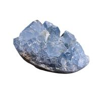 Teksome Celestita Natural, racimo de celestita cruda,Piedra en Bruto de Forma Irregular - Espécimen Mineral para decoración del hogar, colección de Piedra para Estante de salón