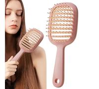 Teksome Cepillos de pelo para mujer, cepillo de pelo portátil, cepillo de definición rizado, peine de masaje, cepillo desenredante de cabello y húmedo para hombres, mujeres, niños y niñas