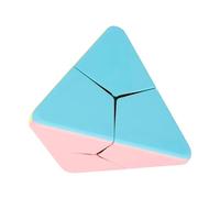 Teksome Cubo piramidal,Cubo de Velocidad piramidal - Cubo mágico piramidal Liso sin Pegatinas,Juguete del Cubo del triángulo de los Colores del Caramelo de Macaron, favores de la Fiesta de cumpleaños