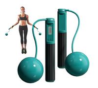 Teksome Cuerda De Saltar Con Contador | Equipo De Fitness Sin Cable | Cuerda De Saltar Para Entrenamiento Con Contador,Para Gimnasio En Casa Ejercicio Mujeres Hombres Niños