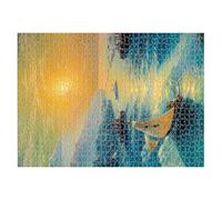 Teksome de Paisajes | Juguetes Estéticos con Patrones de Barcos Costeros | Puzzles DIY de 1000 Piezas para Adultos,para Navidad Vacaciones Familia Hogar Viajes Mayores Adolescentes