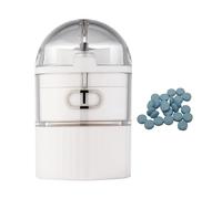 Teksome Divisor cortador de pastillas, cortador de pastillas pequeño - Organizador y molinillo de pastillas de viaje multifuncional | Trituradora de polvo fino, cortador portátil de pastillas, caja de