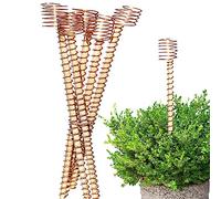 Teksome Estacas para electrocultivo, Paquete 6 | Antena jardinería Cobre electrocultivo | Electroculture Estacas Cobre para jardín para Cultivar Plantas y Verduras jardín, 12"