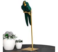 Teksome estatua loro | Decoración pájaros guacamayo resina, estatuas modelo animales resina, escultura loro, decoración escritorio para el hogar