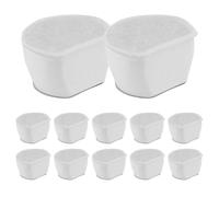 Teksome Filtro Repuesto para Fuente De Agua Mascotas, Filtro De Filtración Multicapa para Fuentes De Agua, 12 Unidades Bloquea Pelos Suciedad Y Adsorbe Olores, para Pelusas Y Suciedad para Mascotas