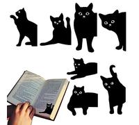 Teksome Gato, 7 Clips para marcapáginas con Forma Gato, Marcadores Libros magnéticos para Mascotas para niños, Estudiantes, Maestros, Suministros Lectura, favores Fiesta