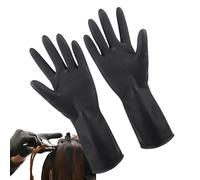 Teksome Guantes para teñir el Cabello - Guantes de nitrilo - Guantes de teñido del Pelo texturizados Profesionales Libres del Polvo Respirable Seguro de la Comida para el teñido del Pelo