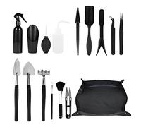 Teksome Herramientas suculentas | Herramientas suculentas para trasplante Manual jardín 16 Piezas - Bonsai Tools plantación en Miniatura para Interiores Kit