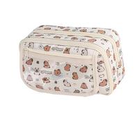 Teksome Lindo Estuche para niños, Estuche con Cremallera,Carpincho Lindo Estuche para lápices para Estudiantes | Bolsa de Almacenamiento de lápices de Gran Capacidad para Estudiantes de Secundaria,