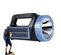 Teksome Linterna solar portátil, Linterna de Supervivencia Solar | Solar recargable USB Torch Searchlight - Searchlight de bolsillo súper brillante, foco impermeable, lámpara de trabajo para al aire