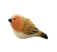 Teksome Pájaros de madera, pájaros de madera tallados a mano, pájaros decorativos, estatuas y figuras de pájaros para exteriores e interiores, decoraciones de pájaros para el hogar y el jardín