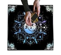 Teksome Paño de tarot para leer - Paño de lectura de tarot | Mantel de pared cuadrado de tarot celestial Lugar Sagrado Decoración del hogar Mar de mariposas y flores