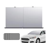 Teksome Parasol Retráctil para Coche | Sombra Solar para Parabrisas Frontal | Cortina Solar Automática Retráctil para SUV Camioneta Viajes Conducción Estacionamiento y Clima Cálido