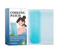 Teksome Parche de fiebre para niños, 16 hojas de alivio de la fiebre, enfriamiento físico rápido, almohadillas de enfriamiento para fiebre, parches suaves y frescos