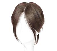 Teksome Peluca con flequillo frontal, peluca con flequillo para mujer | Peluca realista con flequillo de ocho caracteres,Extensiones de cabello lavables, peluca de pelo sintético transpirable para