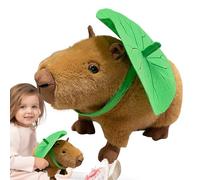 Teksome Peluche De Capibara Tierno - Muñeco De Peluche Suave Capibara Divertido Diseño Animado - Muñeca De Abrazo Suave para Sofá Juguete Afectuoso para Consuelo Y Compañía