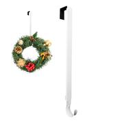 Teksome Perchas para corona de puerta delantera, gancho extensible para colgar coronas con múltiples usos, ganchos de almacenamiento para el hogar para Navidad, Halloween, Acción de Gracias, Pascua,