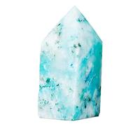 Teksome Piedra fénix Natural, Torre varitas curativas Cristales, Piedras curativas 4 Piedras facetadas Reiki Chakra para meditación decoración del hogar