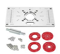 Teksome Placa de Montaje de la Mesa del enrutador | Máquina Recortadora para carpintería con Tablero abatible | Placa de inserción de la Mesa del enrutador, Placa de Montaje del Inserto de la Parte