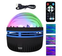 Teksome Proyector de luces del norte,proyector de luz de galaxia del norte del océano,14 efectos de luz,control remoto regulable,proyector USB,luz nocturna para dormitorio,regalos para adolescentes y