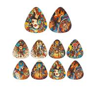 Teksome Púa de guitarra acústica, púas de guitarra | 10 púas coloridas para guitarra eléctrica de 3,94x1,97x1,18 pulgadas - Gadget de instrumento para guitarra eléctrica, guitarra, guitarra acústica,