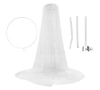 Teksome Soporte de Red para Dosel - Soporte de Red Duradero de 5 Niveles Ajustable,Red de Cuna para Cuna de bebé, Dosel para Cuna, Accesorios de Red para Estante