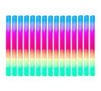 Teksome Varitas luminosas para fiestas, 15 piezas con iluminación LED con 3 modos de color intermitentes, varitas de espuma para Navidad, boda, carnaval, conciertos, camping, eventos deportivos