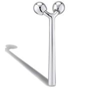 Tekson Masajeador de rodillo facial, herramienta de masaje facial de metal 3D para reducir la hinchazón, eliminar arrugas oculares, levantamiento facial, aumentar la firmeza, antienvejecimiento,