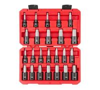 TEKTON 1/2 Inch Drive Hex Impact Bit Socket Set, 24-Piece (1/4-3/4 in, 6-19 mm) | SIB92311