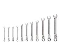 TEKTON Flex Head 12-Point Ratcheting Combination Wrench Set, 11-Piece (1/4-3/4 in.) | WRC95000