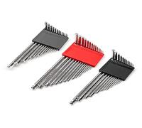 TEKTON Hex and Star Ball End Key Set, 41-Piece (0.050-3/8 in, 1.3-10 mm, T6-T50) with Holder | KEY91001
