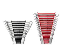 TEKTON Juego de llaves combinadas, 34 piezas (1/4-1 pulgada, 6-24 mm) - Estante | WCB91301